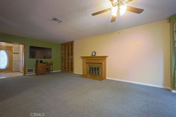 Empty room, Fireplace, Interior