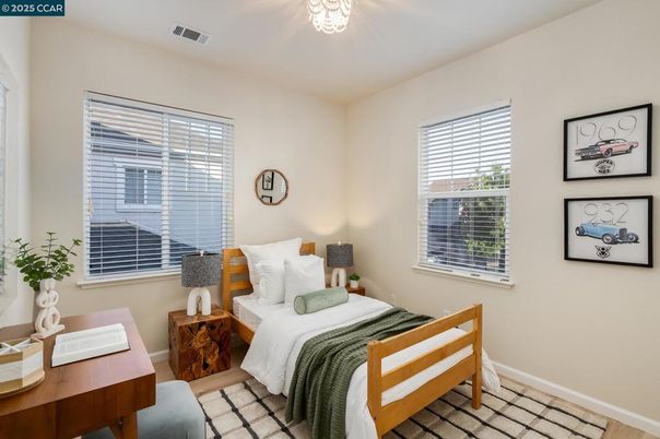 Bedroom, Interior, Wood Texture Flooring