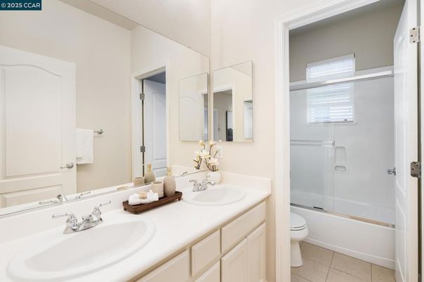 Bathroom, Dual Sink Vanities, Glass Shower, Interior