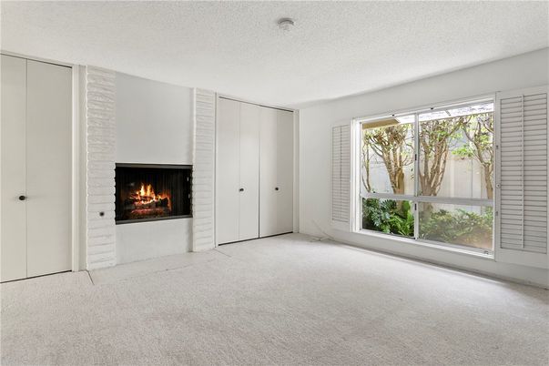 Empty room, Fireplace, Interior