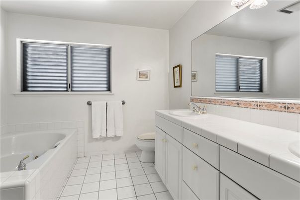 Bathroom, Dual Sink Vanities, Interior, Tile Countertops