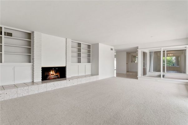 Empty room, Fireplace, Interior