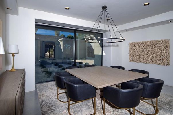 Dining room, Interior, Pendant Lights, Recessed Lighting