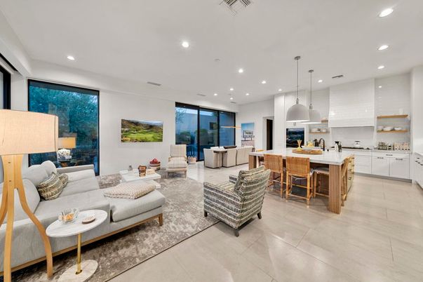 Interior, Kitchen, Living room, Pendant Lights, Recessed Lighting