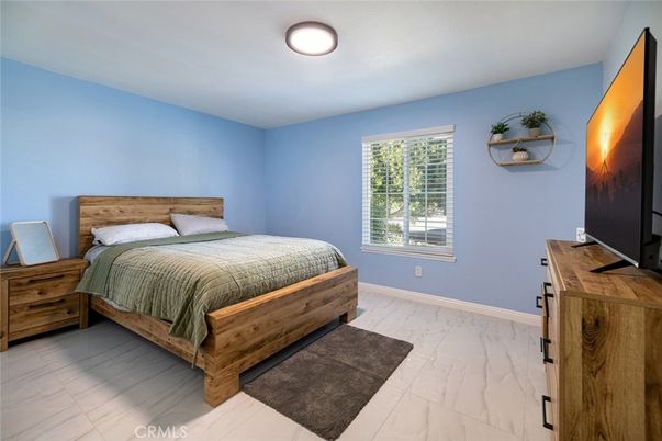 Bedroom, Interior, Marble, Recessed Lighting