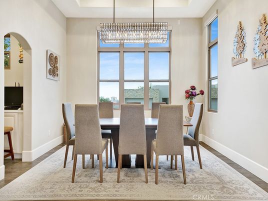 Chandelier, Dining room, Interior, Pendant Lights, Water, Wood Texture Flooring