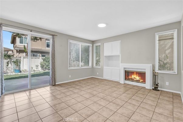 Empty room, Fireplace, Interior, Recessed Lighting
