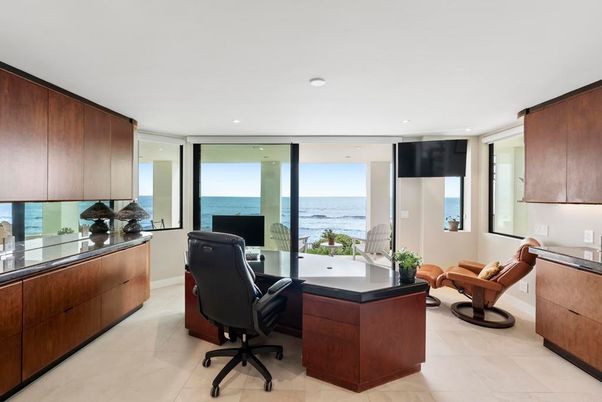 Home Office, Interior, Recessed Lighting, Water
