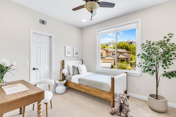 Bedroom, Interior, Recessed Lighting