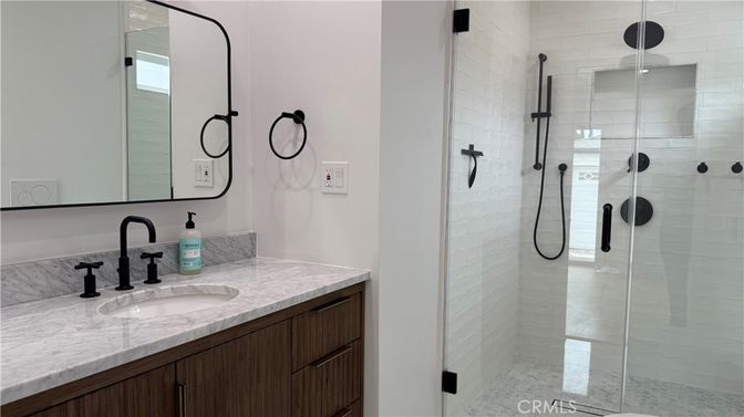 Bathroom, Dual Sink Vanities, Glass Shower, Interior