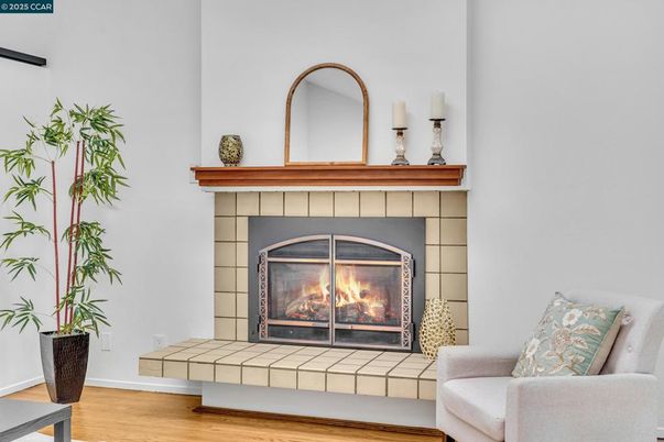 Fireplace, Interior, Wood Texture Flooring