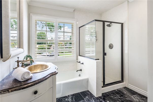 Bathroom, Glass Shower, Interior, Marble