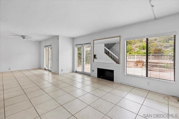 Empty room, Fireplace, Interior