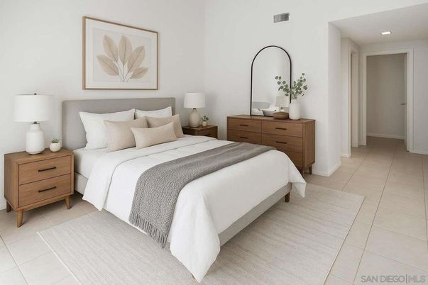 Bedroom, Interior, Recessed Lighting