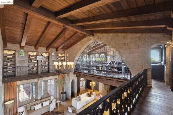 Chandelier, Interior, Pendant Lights, Stone Walls, Wooden Beams, Wooden Ceilings, Wood Texture Flooring