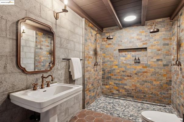 Bathroom, Interior, Stone Walls