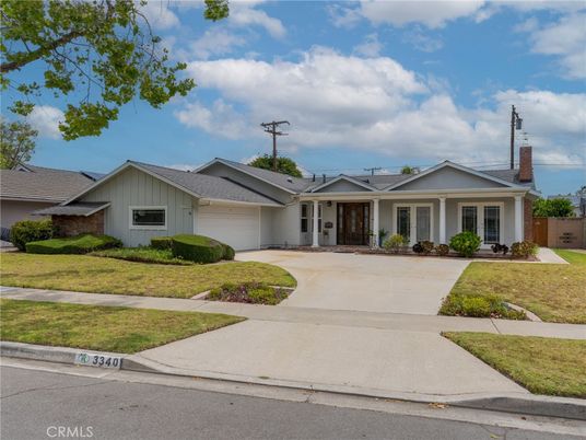 Attached, Exterior, Facade, Ranch