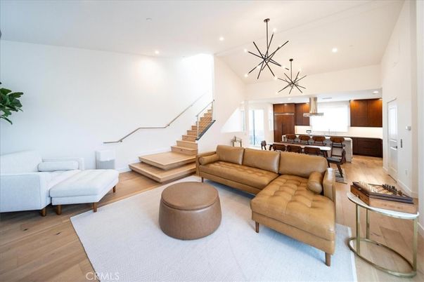 Dining room, Interior, Kitchen, Living room, Pendant Lights, Recessed Lighting, Wood Texture Flooring