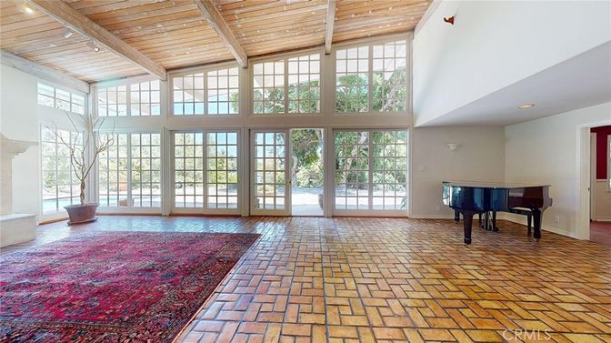 Interior, Piano, Recessed Lighting, Wooden Beams, Wooden Ceilings