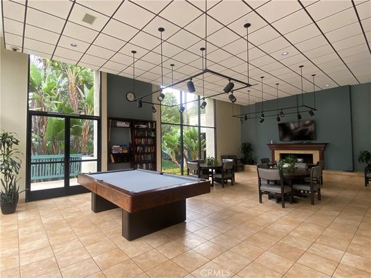Billiard Table, Dining room, Fireplace, Game Room, Interior, Pendant Lights, Recessed Lighting