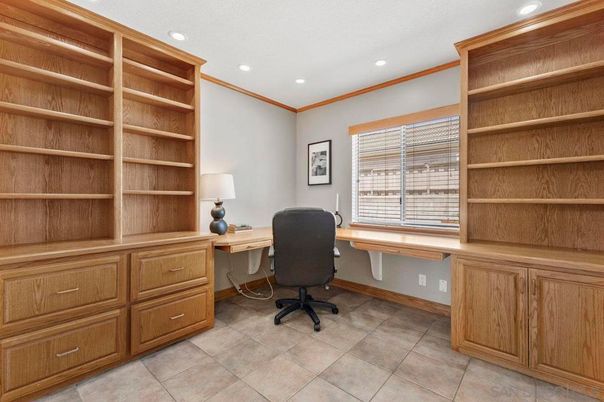 Home Office, Interior, Recessed Lighting