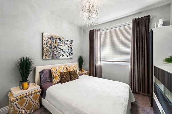Bedroom, Chandelier, Interior