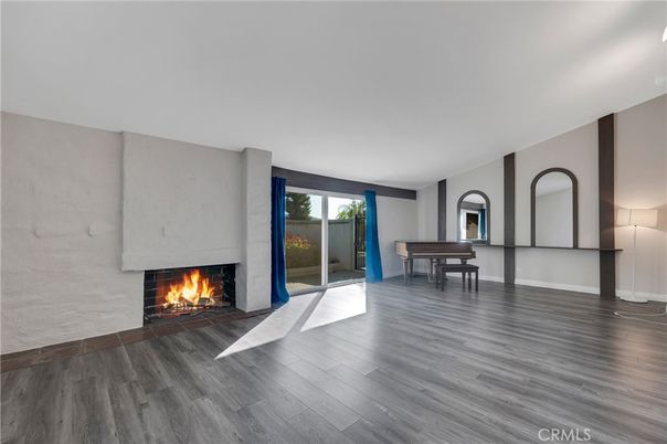 Fireplace, Interior, Piano, Wood Texture Flooring