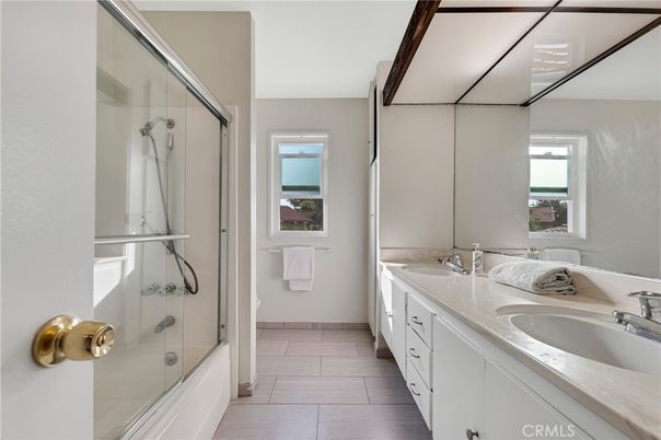 Bathroom, Dual Sink Vanities, Glass Shower, Interior