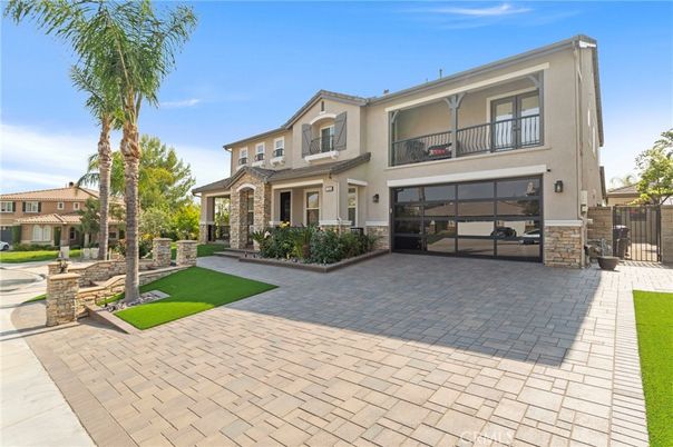 Attached, Backyard, Exterior, Facade, Mediterranean