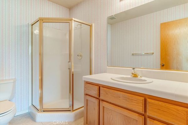 Bathroom, Glass Shower, Interior, Tile Countertops