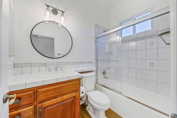 Bathroom, Glass Shower, Interior, Tile Countertops