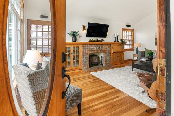 Fireplace, Interior, Wood Texture Flooring
