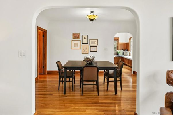 Dining room, Interior, Wood Texture Flooring