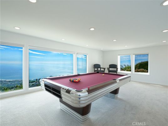 Billiard Table, Game Room, Interior, Recessed Lighting, Water