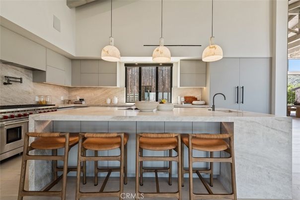 Interior, Kitchen, Pendant Lights, Stainless Steel Appliances