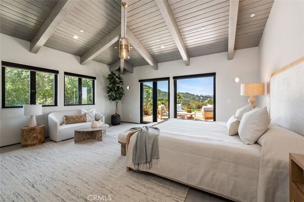 Bedroom, Interior, Recessed Lighting, Wooden Beams, Wooden Ceilings