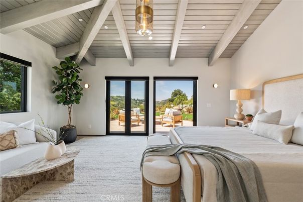Bedroom, Interior, Recessed Lighting, Wooden Beams, Wooden Ceilings