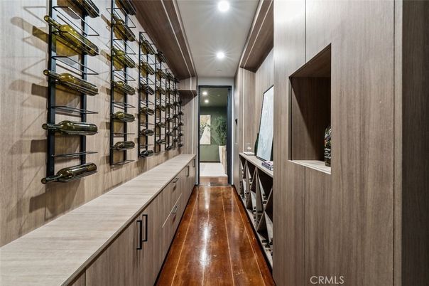 Interior, Recessed Lighting, Wine Storage, Wood Texture Flooring