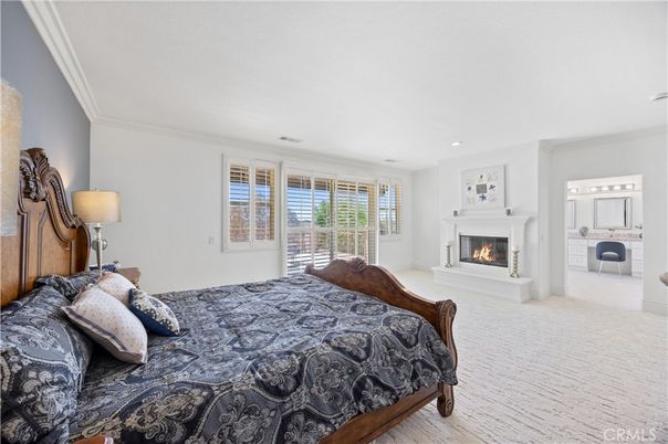 Bedroom, Fireplace, Interior, Recessed Lighting