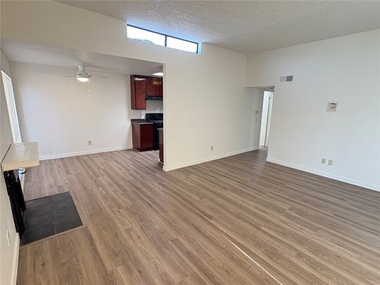 Empty room, Interior, Kitchen, Wood Texture Flooring