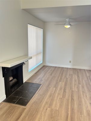 Empty room, Fireplace, Interior, Wood Texture Flooring