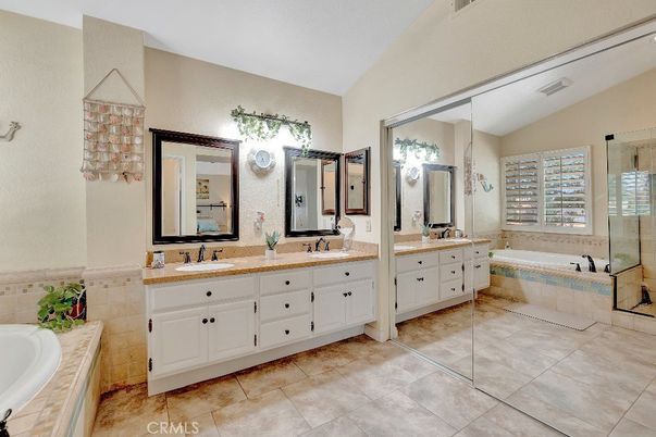 Bathroom, Dual Sink Vanities, Glass Shower, Interior