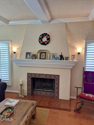 Fireplace, Interior, Wood Texture Flooring