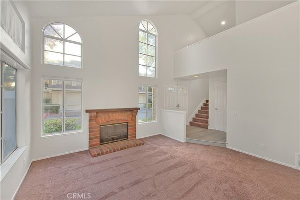 Empty room, Fireplace, Interior, Recessed Lighting