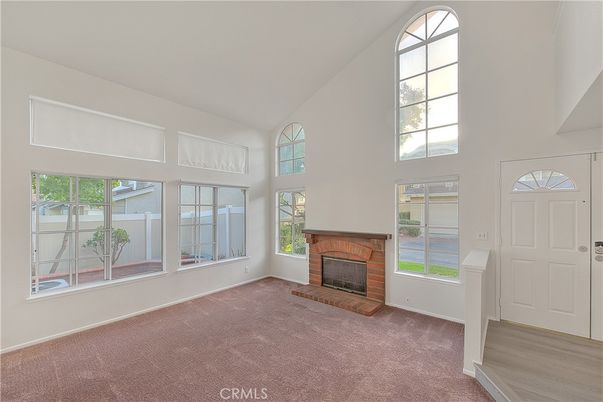 Empty room, Fireplace, Interior