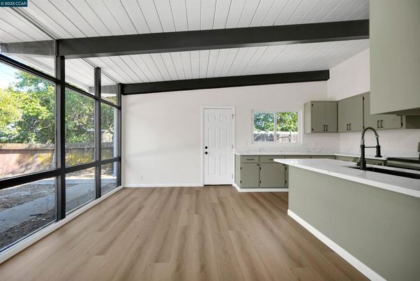Interior, Kitchen, Wooden Beams, Wood Texture Flooring