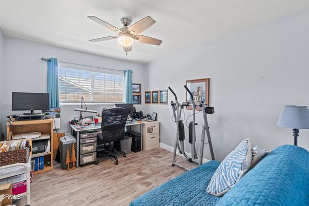 Fitness Equipment, Home Office, Interior, Wood Texture Flooring