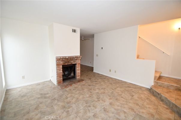 Empty room, Fireplace, Interior