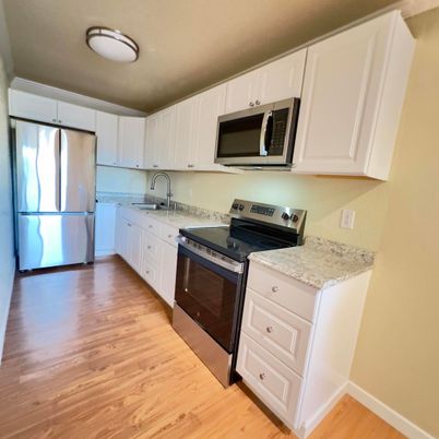 Interior, Kitchen, Wood Texture Flooring
