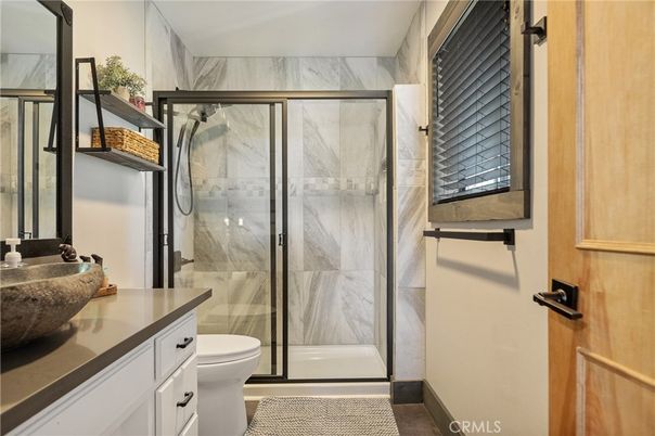 Bathroom, Glass Shower, Interior, Marble Walls